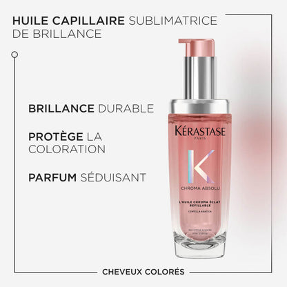 L'HUILE CHROMA ÉCLAT + RECHARGE