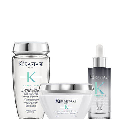 Trio Symbiose anti-pelliculaire cuir chevelu gras